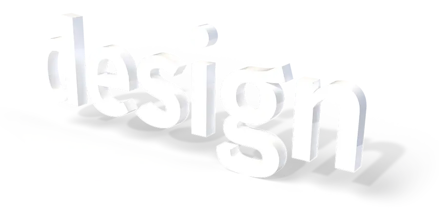 Design, 3D Schriftzug